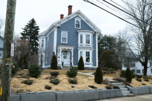 Facade of Tuttle House in Acton