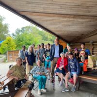 A group photograph; event attendees