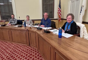 Planning Board members James Fuccione, Michaela Moran, Jon Cappetta, and Pat Clifford at March 19 meeting.