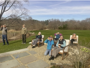 eclipse Viewers On Patio