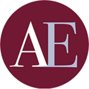 Icon image of the letters AE